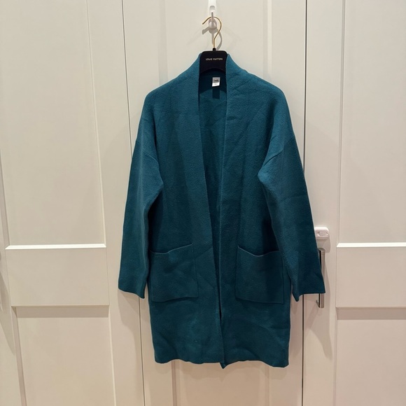 Twik Par Simons Teal Women's Cape Jacket Excellent Condition size S​ - Picture 3 of 12